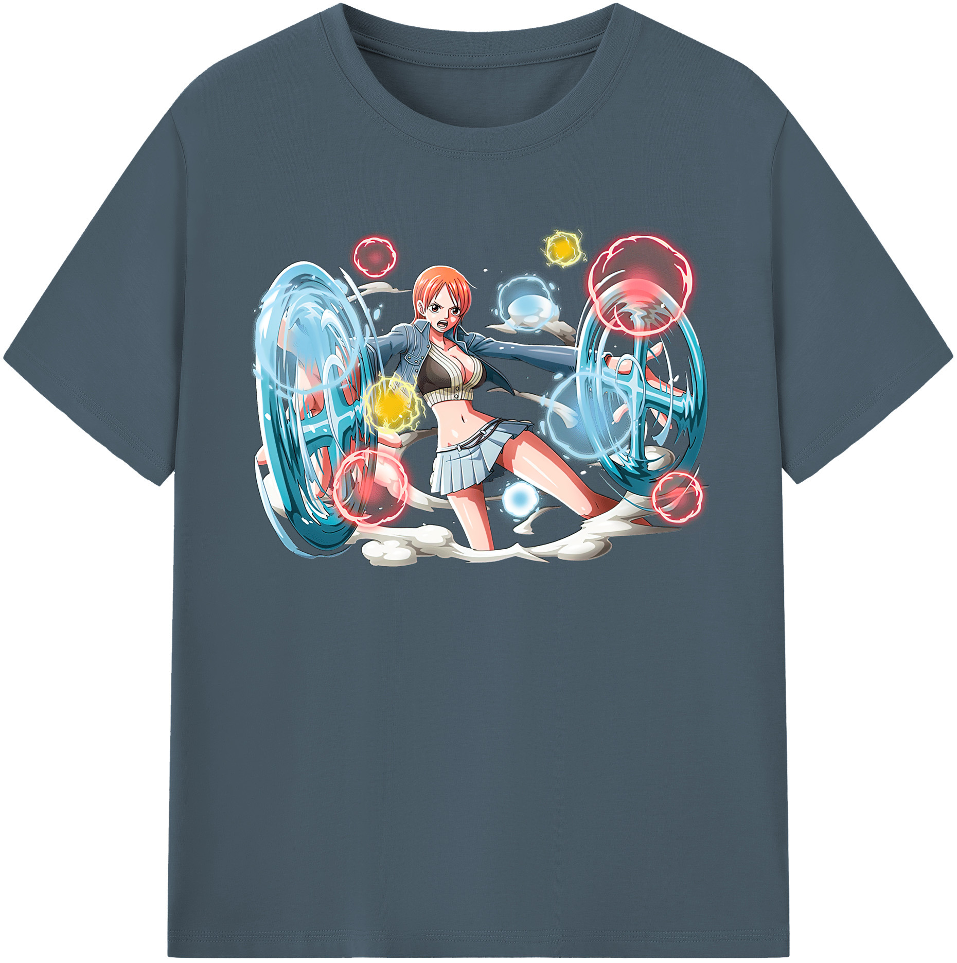 ワンピース ナミ ONE PIECE Nami 綿100％半袖Tシャツ（フロントプリント）